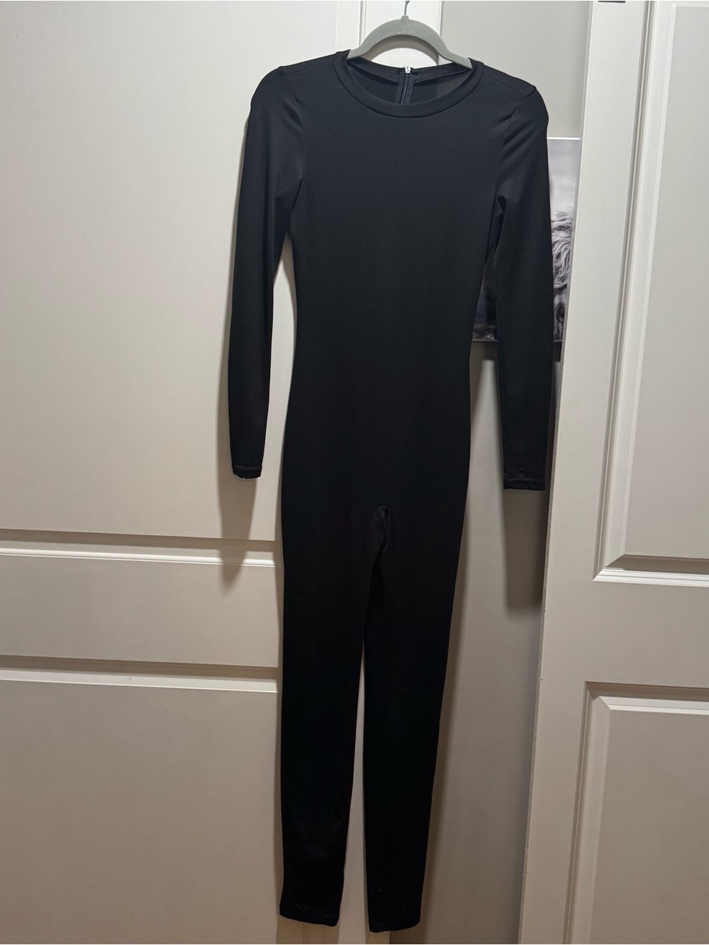 Black long sleeve jumpsuit